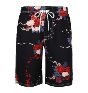 Quick Drying Beach Pants Swimming Trunks for Men Summer Surfing Boardshorts Mens Swimwear